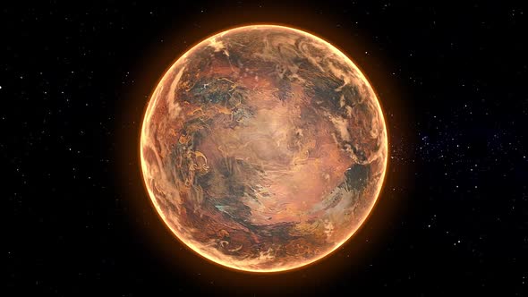 Inhabitable Exoplanet Orbit Seamless Loop