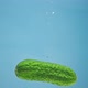 Green Cucumber Floats in Water - VideoHive Item for Sale