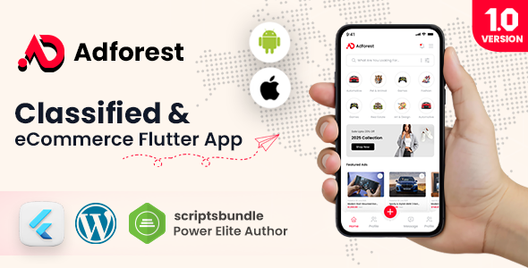 AdForest Classified  and eCommerce Flutter App