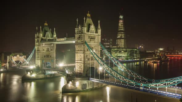 Time Lapse of the Tower Bridge in London