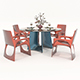 Modern Dining Table and Chairs 42 - 3DOcean Item for Sale