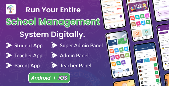 DTCampus – School & College Management System with Admin Panel | Flutter App for Android & iOS