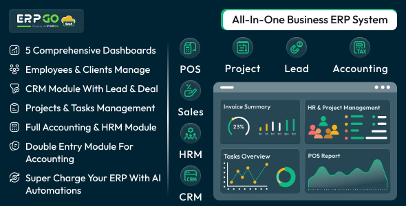 ERPGo SaaS – All-In-One Business ERP System