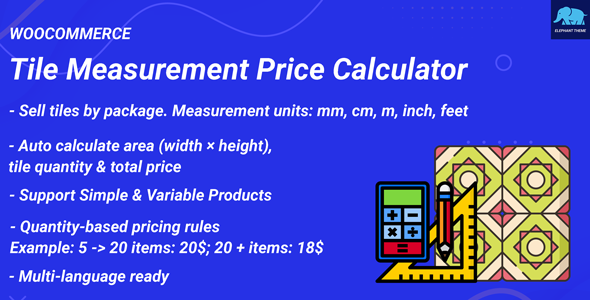 Tile Measurement Price Calculator for WooCommerce