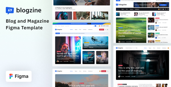 Blogzine - Blog & Magazine Figma Template
