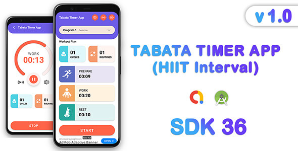 Tabata Timer (HIIT) Android App