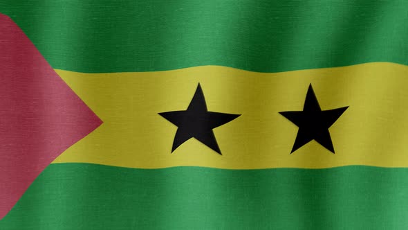 The National Flag of Sao Tome and Principe alt