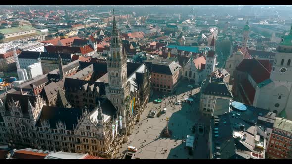 Beautiful Munich Panoramic Architecture in Bavaria Germany