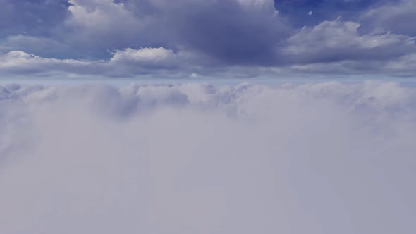 Fly Over Clouds 4K