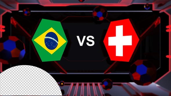Brazil Vs Switzerland Football World Cup Qatar 2022 Vs Card Transition