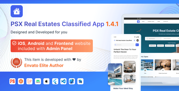 Property & Estate Classifieds | Broker Listings App with Full Frontend and Admin Panel (1.4.1)