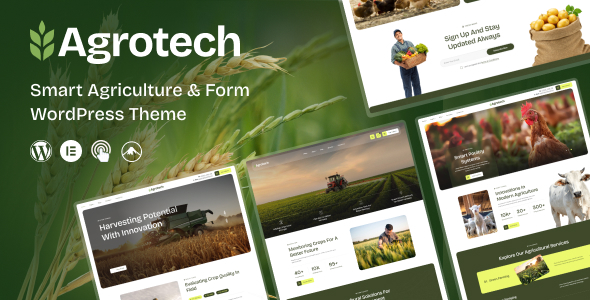 AgroTech - Agriculture & Organic Farm WordPress Theme