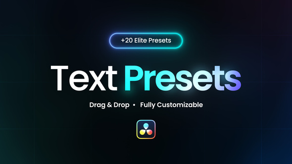 Text Elite Presets - for DaVinci Resolve