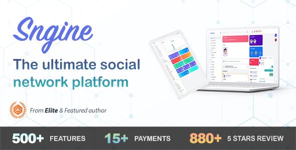 Sngine - The Ultimate PHP Social Network Platform