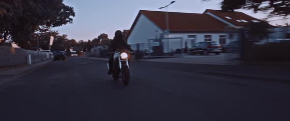 Motorbike driving in the Streets