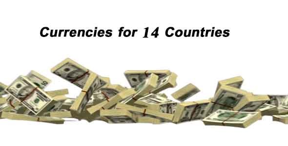Free Fall For Currencies for 14 Countries