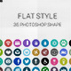 Flat Icon Photoshop Shape - GraphicRiver Item for Sale