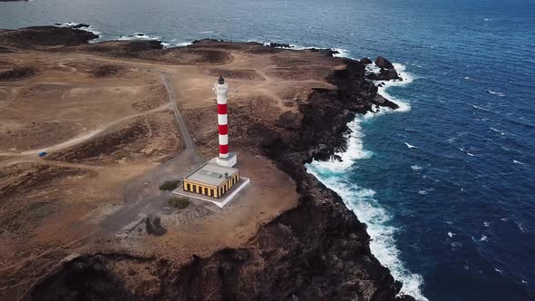 View From the Height of the Lighthouse Faro De Rasca on Tenerife Canary Islands Spain