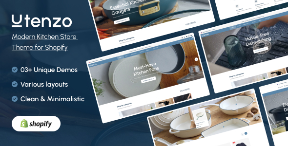 Utenzo – Modern Kitchen Store Theme for Shopify
