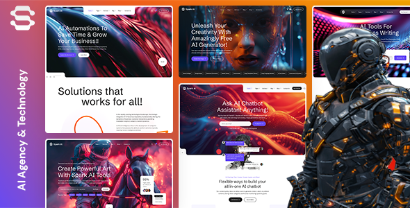 Spark AI - AI Agency & Technology WordPress Theme