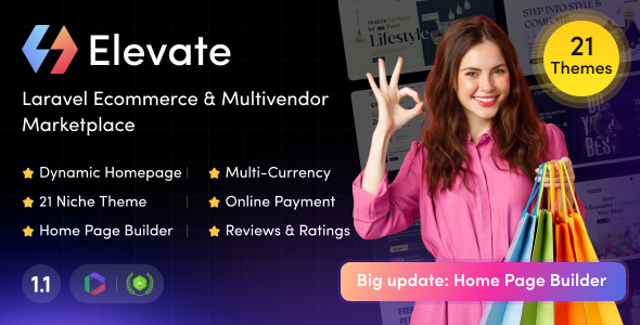 Elevate - Laravel Ecommerce & Multivendor Marketplace