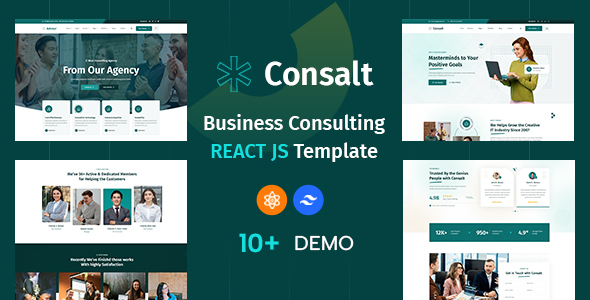 Consalt – Business Corporate & Finance Consulting React JS Template