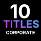 10 Corporate Titles Gradient - VideoHive Item for Sale