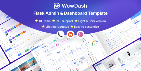 WowDash Tailwind CSS Multipurpose Admin Dashboard Flask Template