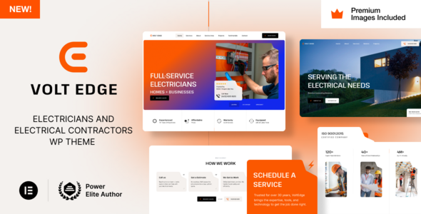 VoltEdge – Electrician Electrical Repair WordPress Theme