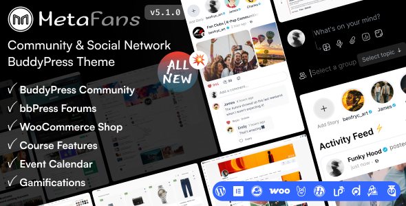 MetaFans - Community & Social Network BuddyPress Theme