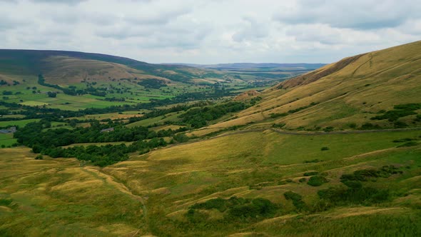 Peak District National Park  Aerial View  Travel Photography