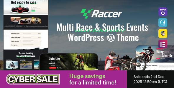 Raccer - Race & Sports Events WordPress Theme