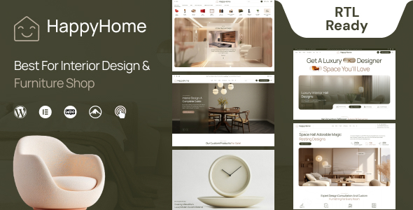 Happyhome - Interior Design & Architecture WordPress Theme