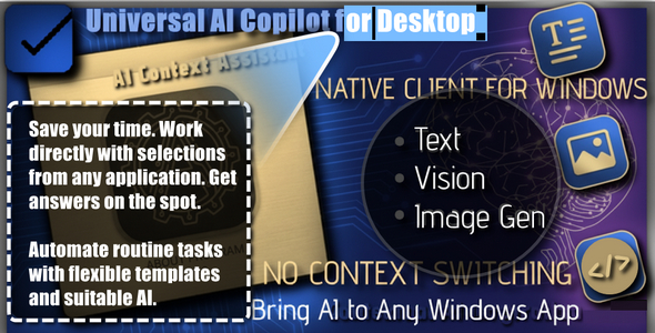 AI Context Assistant | A universal AI-Hub that saves you time