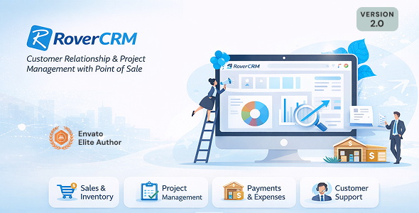 RoverCRM - Customer Relationship And Project Management System