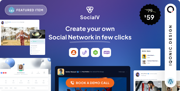 SocialV - WordPress Social Network Theme for Communities