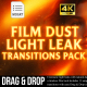 Film Dust Light Leak Transitions Pack MOGRT - VideoHive Item for Sale