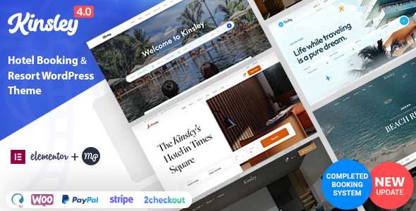 Kinsley - Hotel Booking Theme
