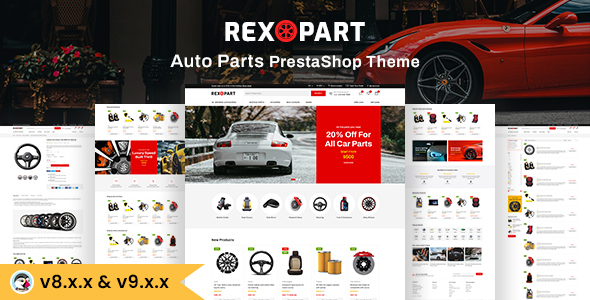 Rexopart - Auto Parts and Tools Shop Prestashop theme