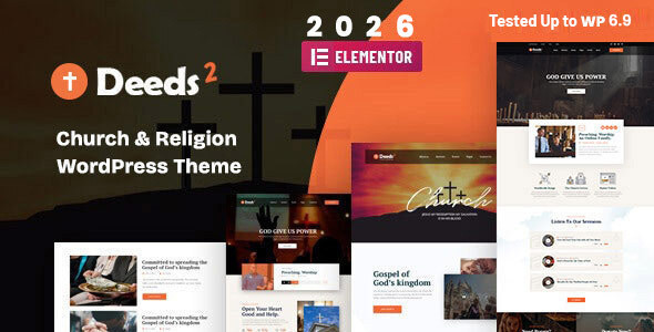 Deeds2 - Religion and Church WordPress Theme 2026