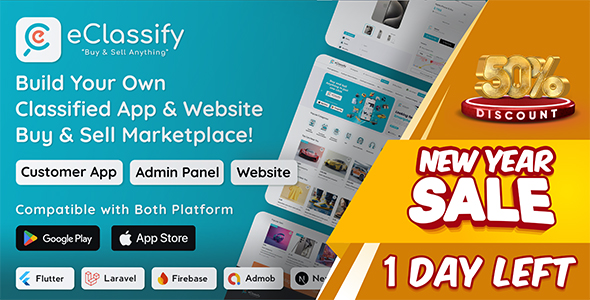 eClassify - Classified ads Buy and Sell Marketplace Flutter App with Laravel Admin Panel