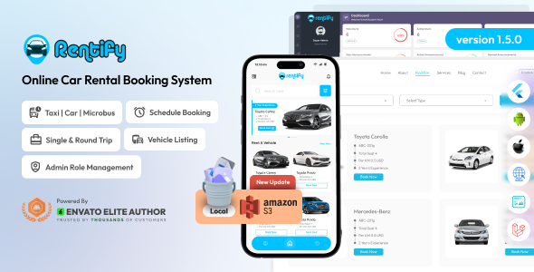 Rentify - Online Car Rental Booking System Full Solution