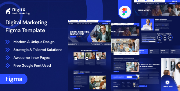 DigitX-Digital Marketing Figma Template