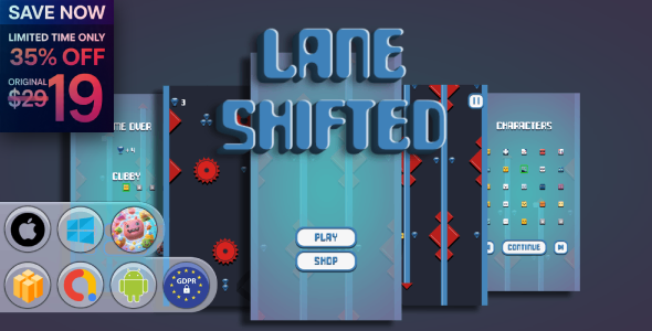 Lane Shifted Game Template