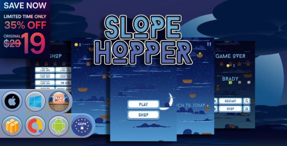 Slope Hopper Game Template