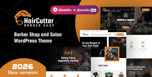 HairCutter - Barber Shop and Hair Salon WordPress theme