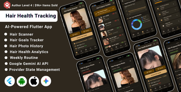 AI-Powered Hair Health Tracking Flutter App | AI Hair Scanner & Hair Health Check