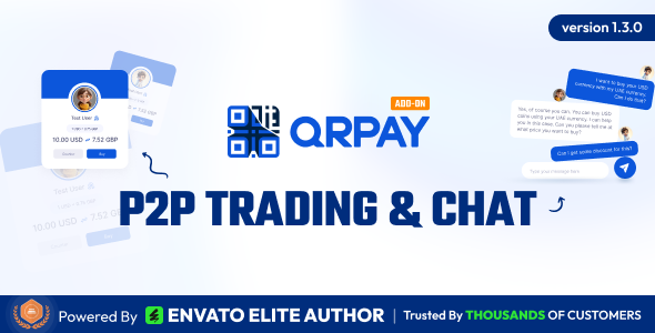 QRPay P2P Trading and Chat Add-on