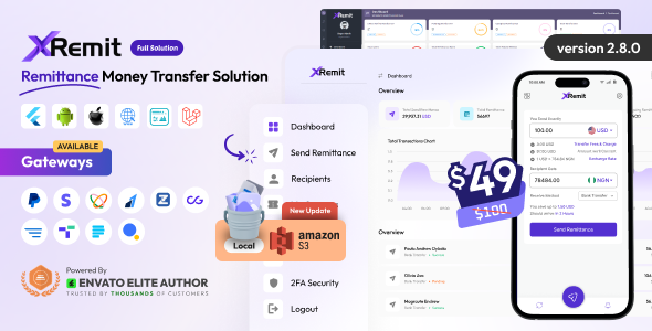 XRemit - Remittance Money Transfer Full Solution