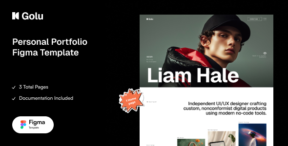 Golu - Personal Portfolio Figma Template